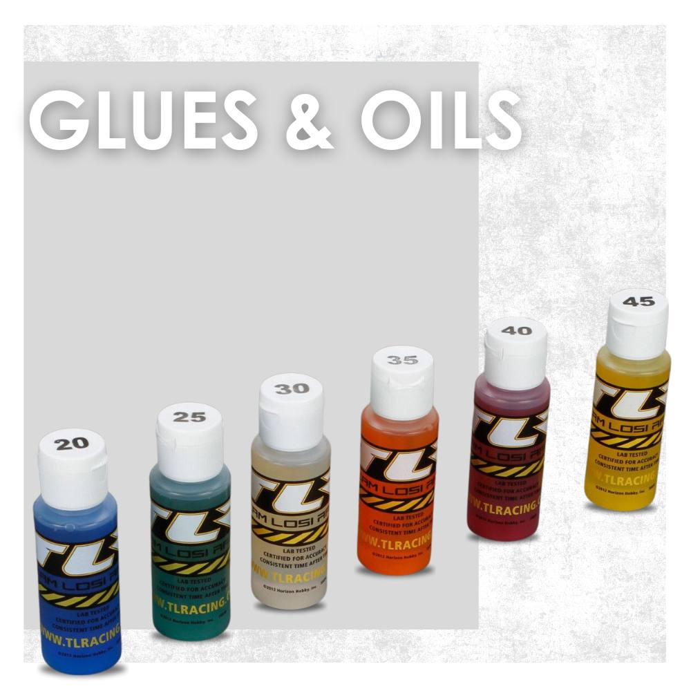 glues, oils, and modeling materials