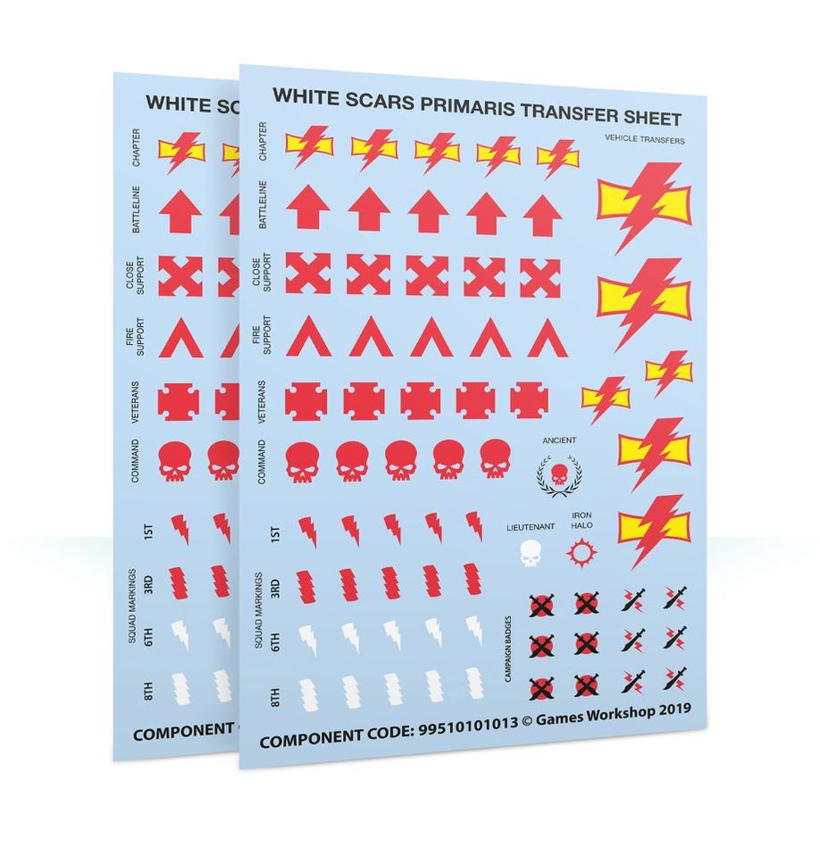 WHITE SCARS PRIMARIS UPGRADES/TRANSFERS