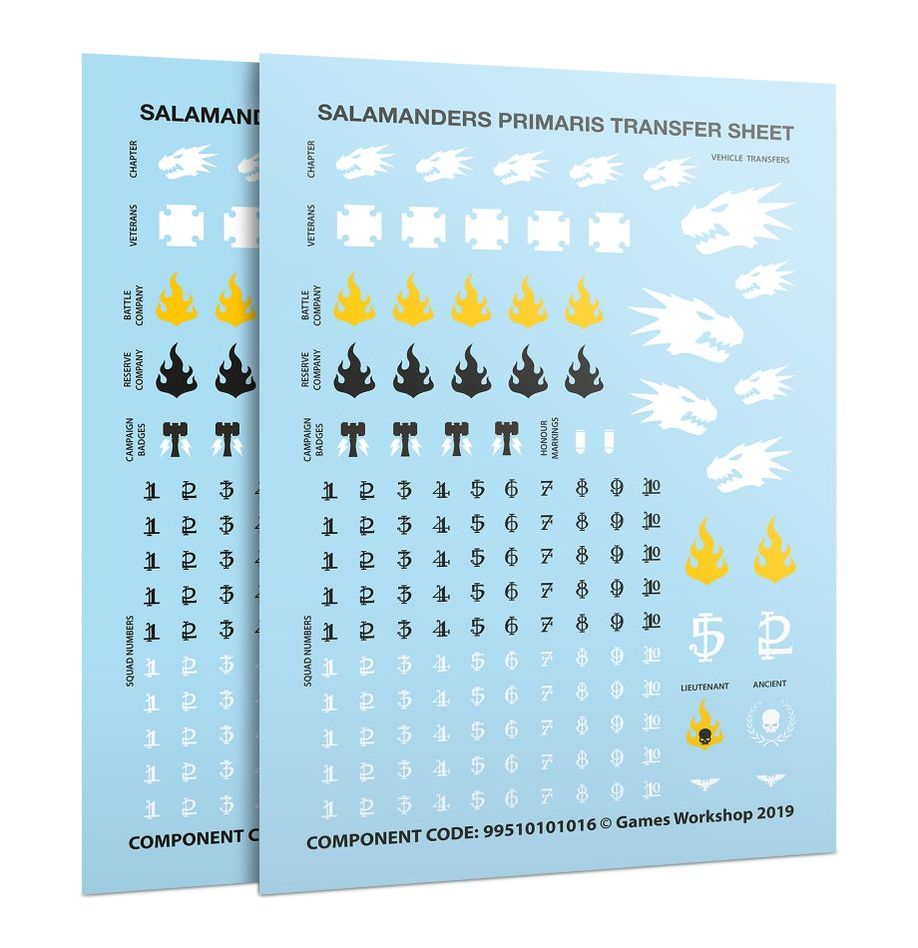Adeptus Astartes Salamanders Primaris Upgrades And Transfers 55-16 - Warhammer 40K
