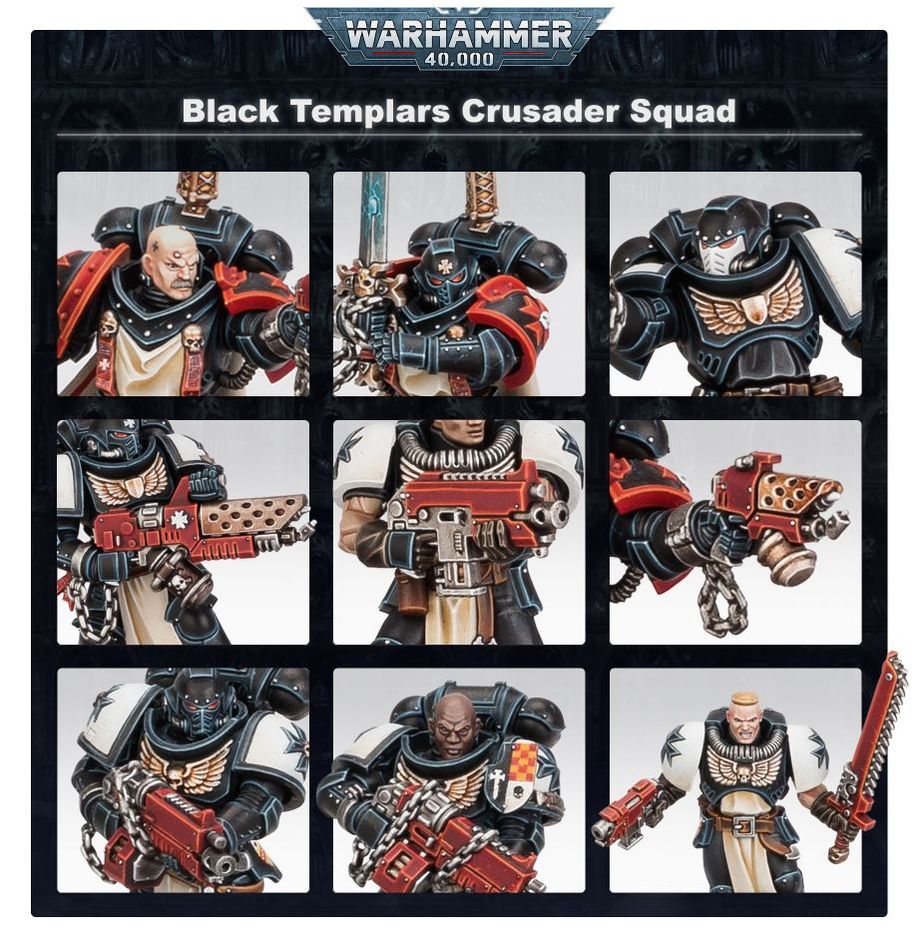 Black Templar: Primaris Crusader Squad 55-45 Warhammer 40K
