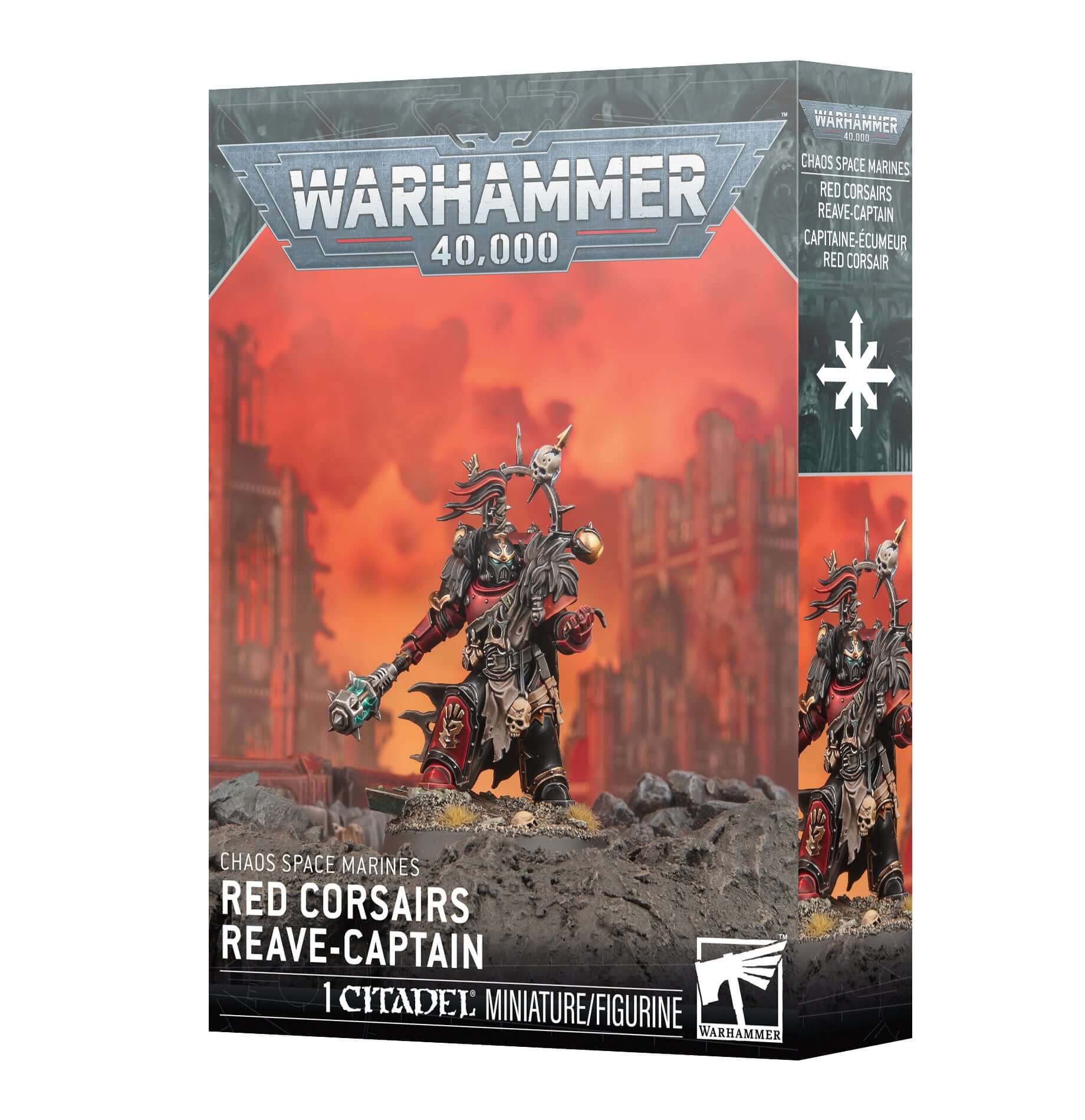 Warhammer CHAOS S/M: RED CORSAIRS REAVE-CAPTAIN 43-111