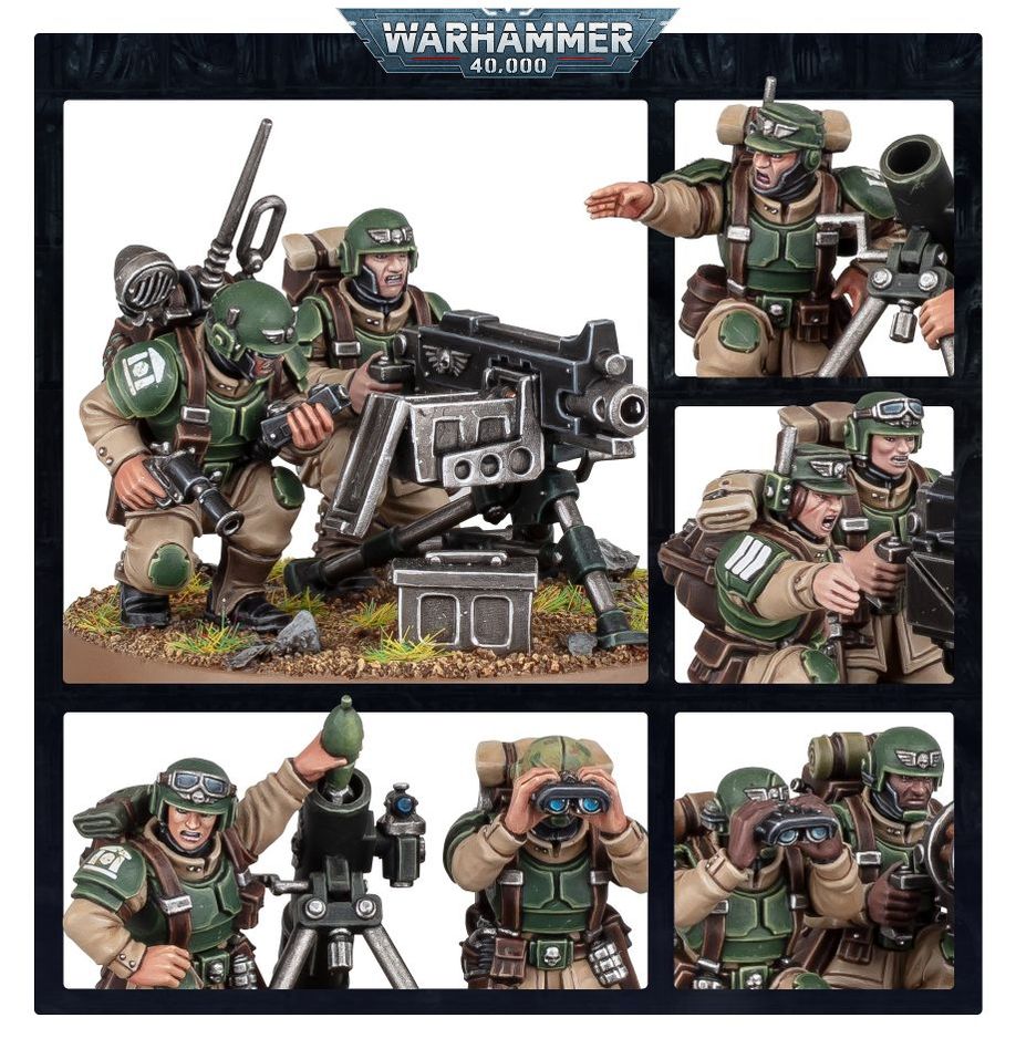 Cadian Heavy Weapon Squad 47-19 - Warhammer 40K Warhammer