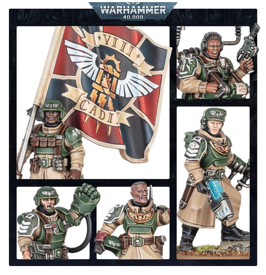 Astra Militarum: Cadian Command Squad 47-09 - Warhammer 40K Warhammer