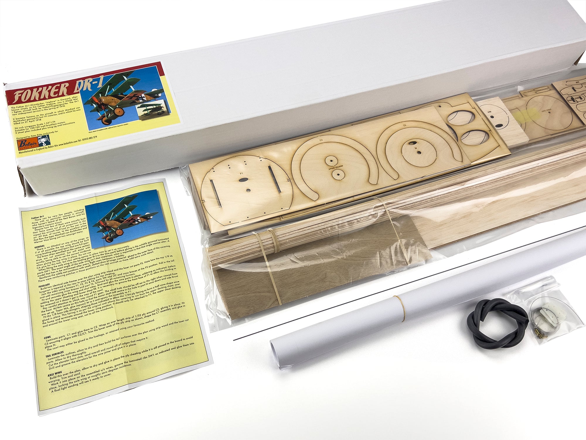 DR-1 Fokker Triplane electric scale kit