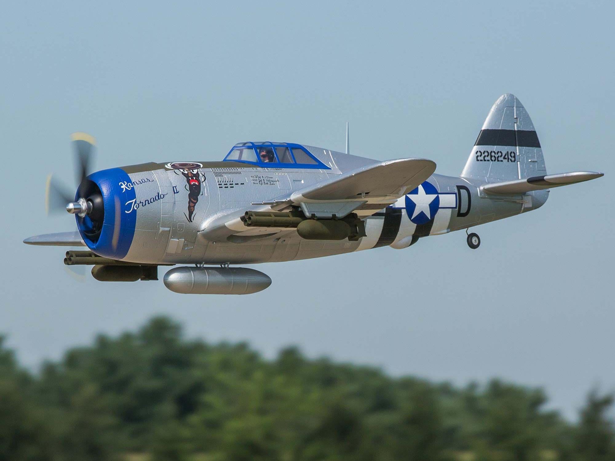 P-47 Razorback 1.2m BNF Basic with AS3X & SAFE Select