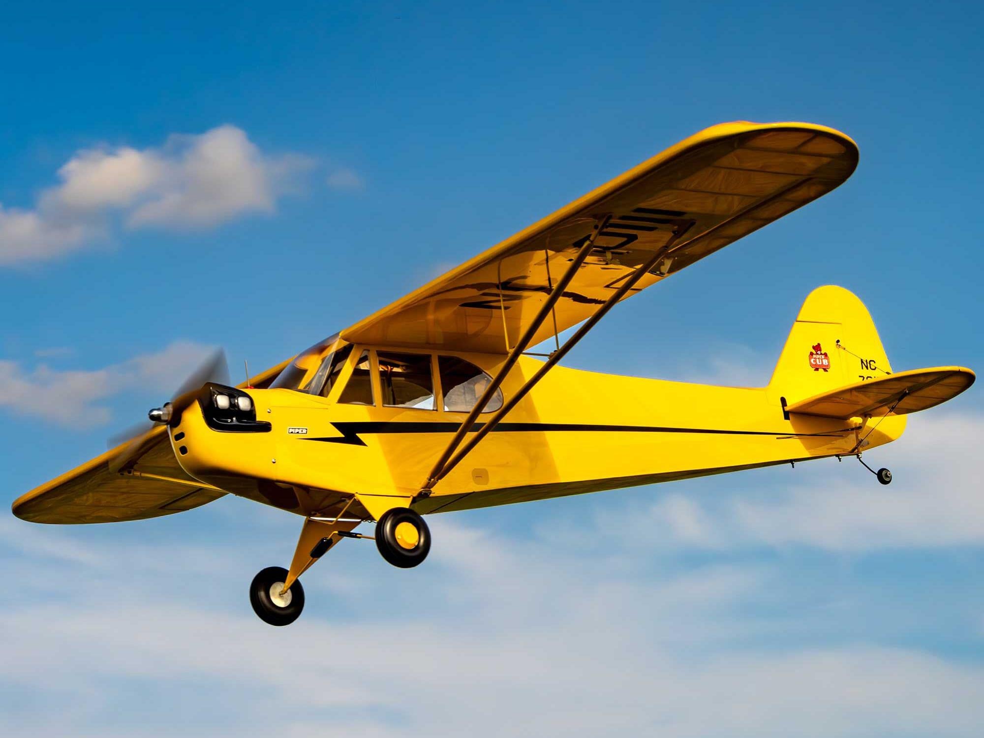 Hanger 9 J-3 Cub 10cc EP PNP, 82.5" with Receiver and Battery Combo A-HAN5175CEP