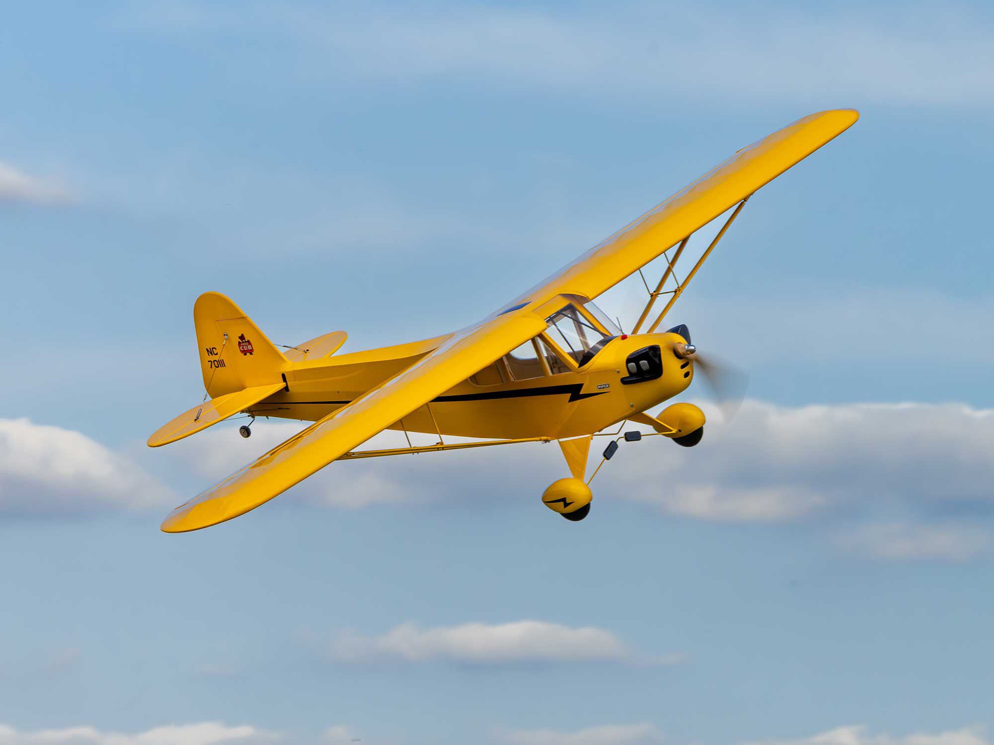 Hanger 9 J-3 Cub 10cc EP PNP, 82.5" with Receiver and Battery Combo A-HAN5175CEP