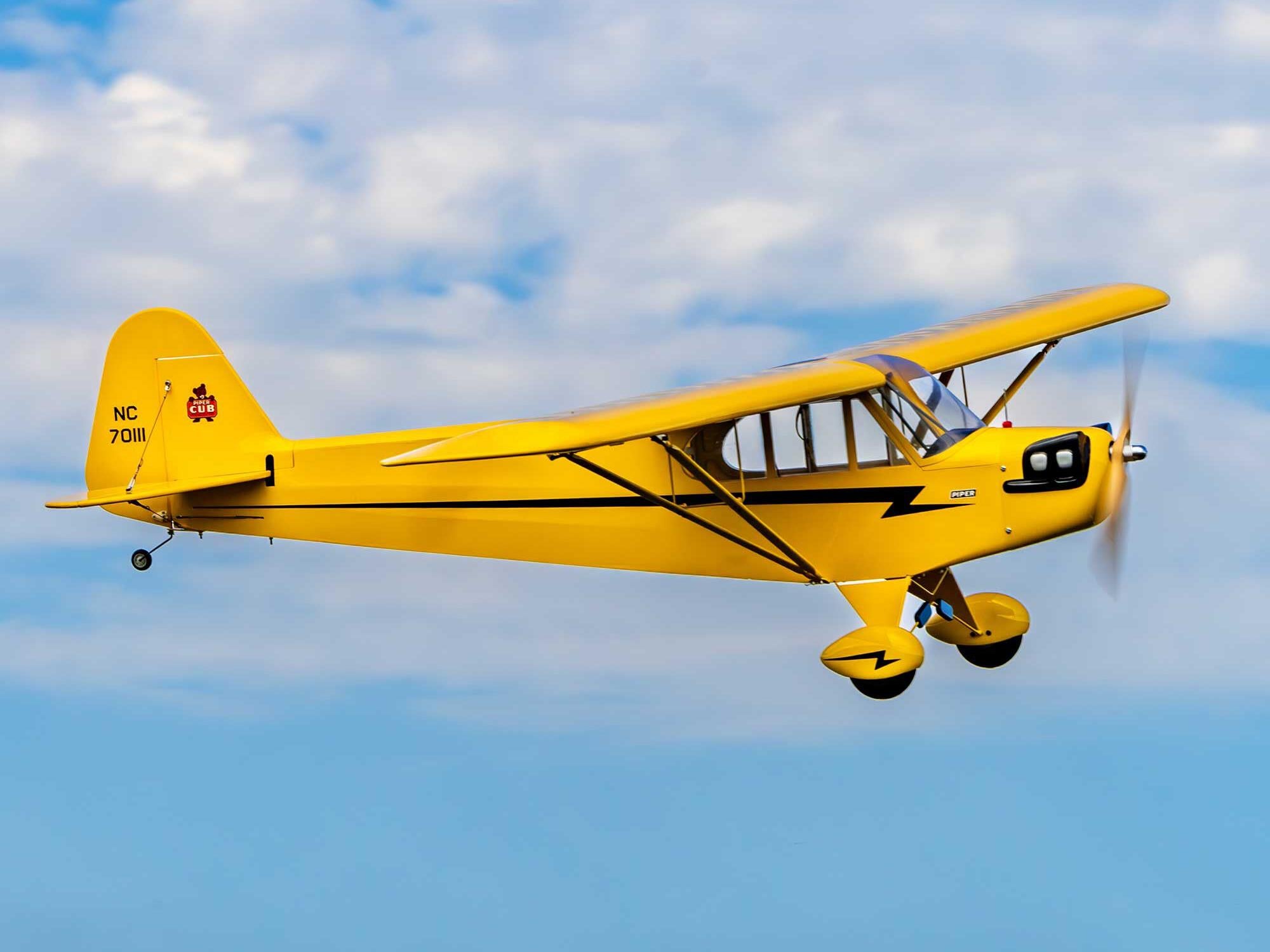 Hanger 9 J-3 Cub 10cc EP PNP, 82.5" with Receiver and Battery Combo A-HAN5175CEP