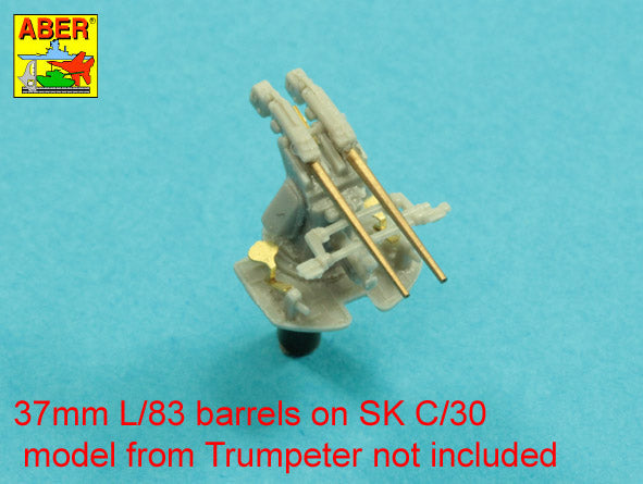 Set of 16 pcs 37 mm L/83 barrels SK C/30 for German ships Universal set