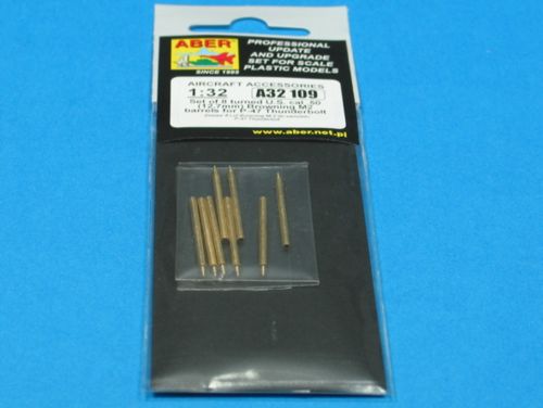 Republic P-47D Thunderbolt set of 8 turned cal .50 (12,7mm) U.S. Browning M2 barrels (designed to be used with Hasegawa and Trumpeter kits)