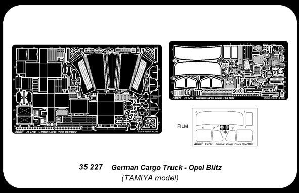 Opel Blitz 3 ton 4x2 Cargo truck (designed to be used with Tamiya kits)
