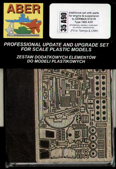 Steyr 1500 engine and suspension additional set (designed to be used with Tamiya kits) or (designed to be used with Czech Master kits)