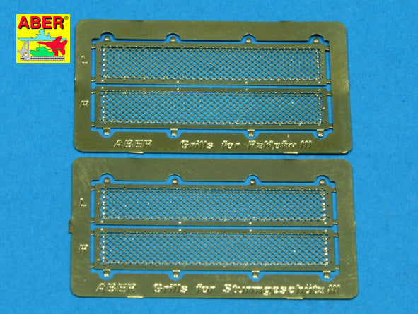 Grilles for Pz.Kpfw.III/Sturmgeschutz/StuG.III (designed to be used with Dragon and Tamiya kits)