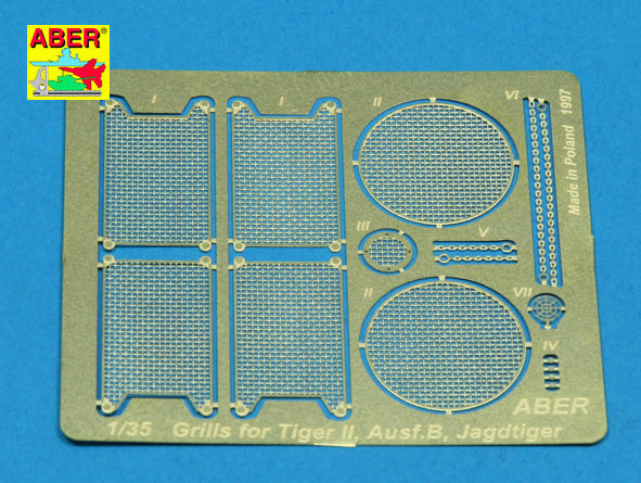 Grilles for Pz.Kpfw.VI King Tiger Sd.Kfz.182 and JagdTiger (designed to be used with Dragon and Tamiya kits)