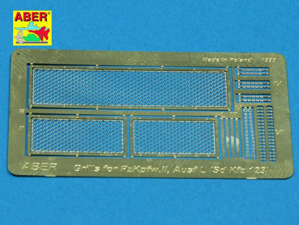 Grilles for Pz.Kpfw.II 'Luchs' German Sd.Kfz.123) (designed to be used with Mirage Hobby kits)