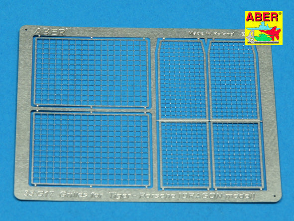 Grilles for Pz.Kpfw.VI King Tiger Sd.Kfz.182 with 'Porsche' Turret (designed to be used with Dragon kits)
