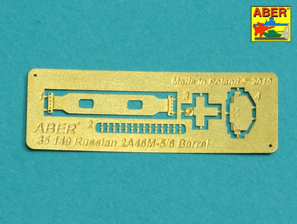 125mm 2A46M-5/6 Barrel for Russian Tank T-72B3; T-90S/MS (designed to be used with Meng Models, Trumpeter and Zvezda kits)