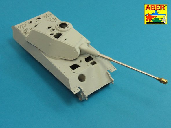 Barrel for German 8,8cm Kw.K 43/3 L/71 (two part) gun used on Sd.Kfz.182 King Tiger Porsche Turret-late (designed to be used with Hobby Boss kits)