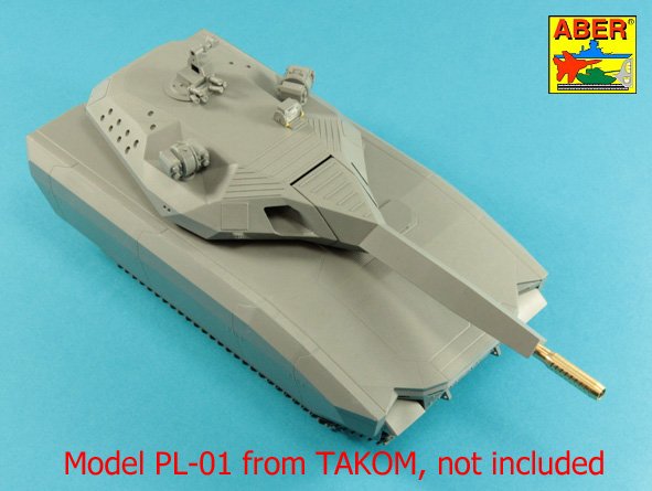 105mm Barrel for Polish PL-01 Prototype Light Tank (designed to be used with Takom kits)