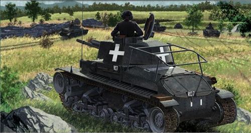 Pz.Kpfw 35(t) Command Tank WWII German light tank with long range antenna