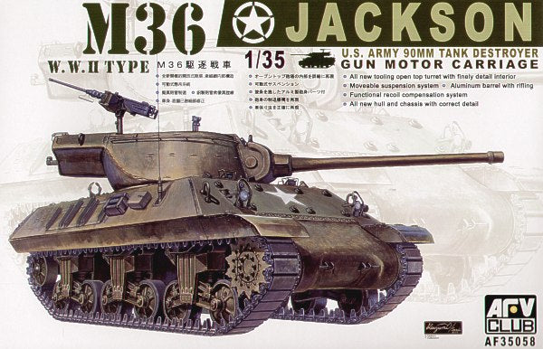 AFV Club US Army M36 Jackson Tank Destroyer PKAF35058