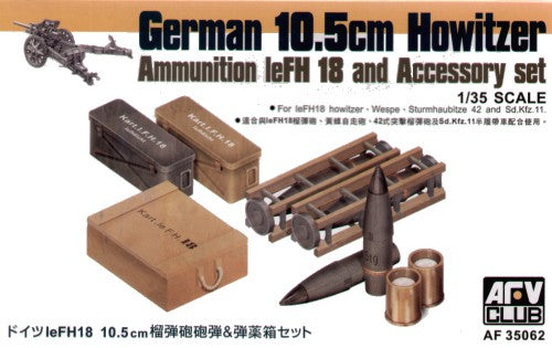 LeFH18 10.5cm Howitzer ammunition and injection accessory set (designed to be used with AFV Club kits)