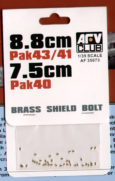 Brass Shield bolts for 88mm Pak-43/31 and 7.5cm Pak-40