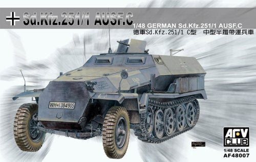 AFV Club German Army SdKfz 251/1 Ausf C Half-Track Vehicle PKAF48007