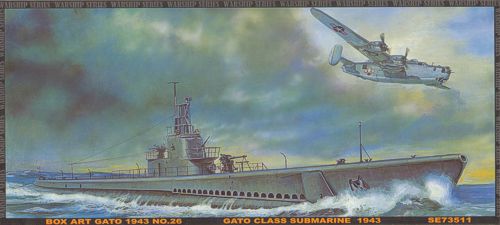 USS Gato Class Clas Submarine 1943