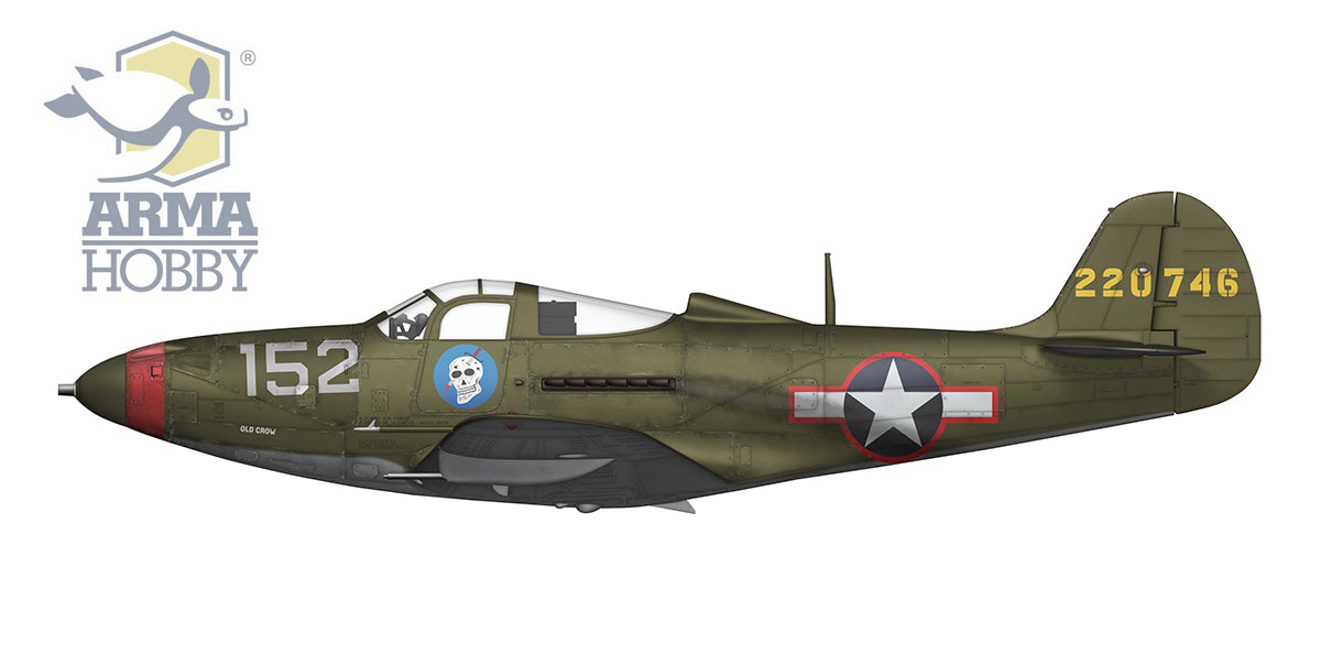 Bell P-39Q Airacobra Plastic/mask/5 x decal options by Techmod/steel balls for nose weight. New tooling in 2022