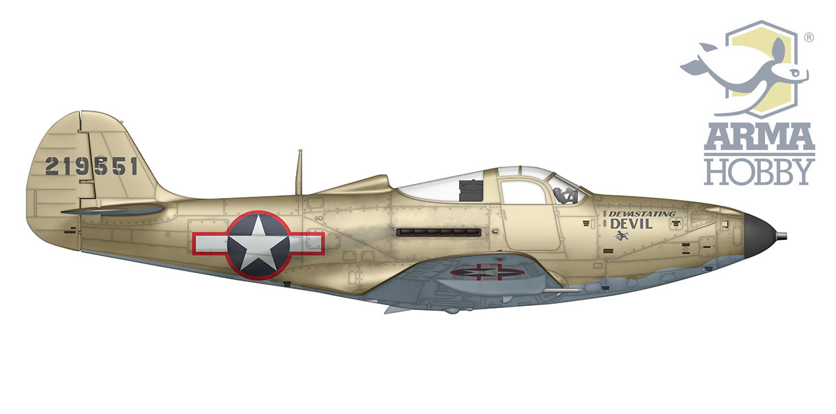 Bell P-39Q Airacobra Plastic/mask/5 x decal options by Techmod/steel balls for nose weight. New tooling in 2022