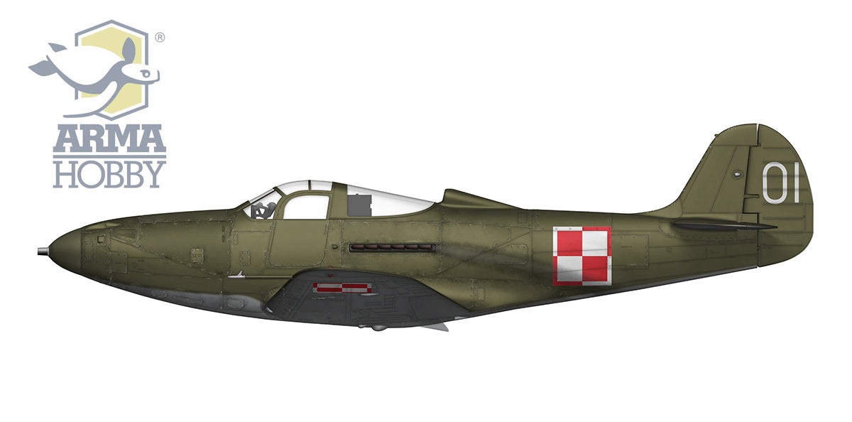 Bell P-39Q Airacobra Plastic/mask/5 x decal options by Techmod/steel balls for nose weight. New tooling in 2022