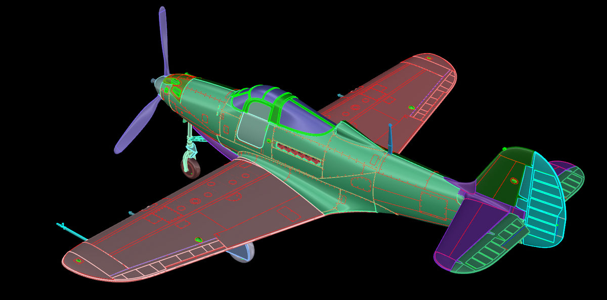 Bell P-39Q Airacobra Plastic/mask/5 x decal options by Techmod/steel balls for nose weight. New tooling in 2022