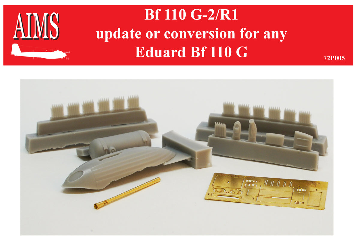 Messerschmitt Bf-110G-2/R-1 update or conversion for any Eduard Bf-110G (designed to be used with Eduard kits)