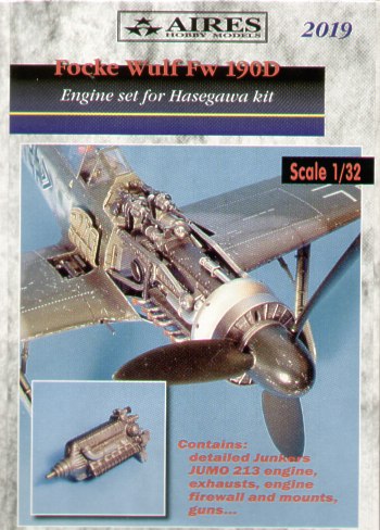 Focke-Wulf Fw-190D Engine detail set designed to be used with Hasegawa and Hobby 2000 kits)