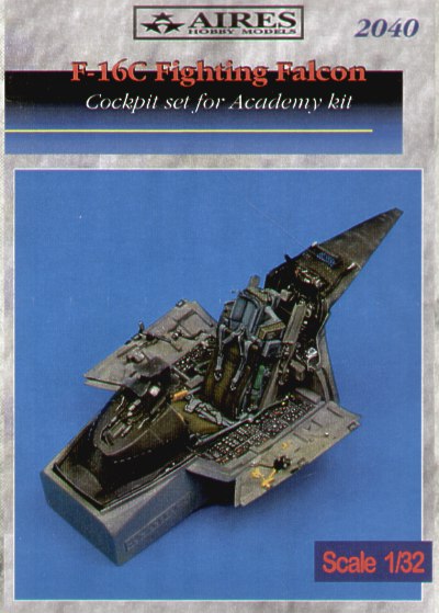Lockheed-Martin F-16C Fighting Falcon cockpit set (designed to be used with Academy kits)