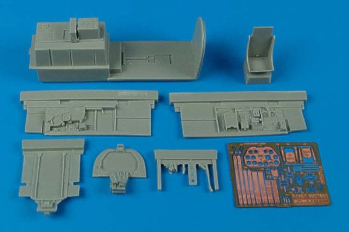 North-American P-51B/P-51C Mustang cockpit set (designed to be used with Trumpeter kits)