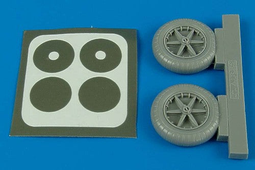 Messerschmitt Bf-109E wheels (designed to be used with Eduard kits)