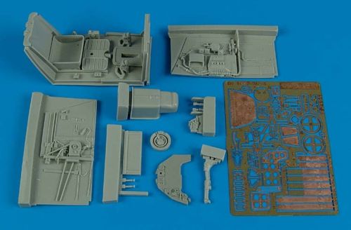 Messerschmitt Bf-109F-2/Bf-109F-4 cockpit set (designed to be used with Hasegawa kits)
