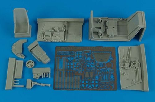 Messerschmitt Bf-109F-2/Bf-109F-4 early cockpit set (designed to be used with Hasegawa kits)