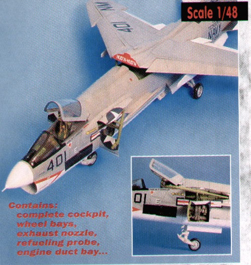 Vought F-8E Crusader detail set (designed to be used with Eduard kits, Hasegawa and Hobby 2000 kits)