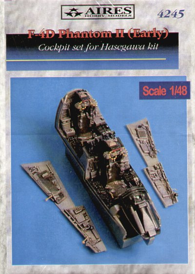 McDonnell F-4D Phantom cockpit set (designed to be used with Hasegawa kits)