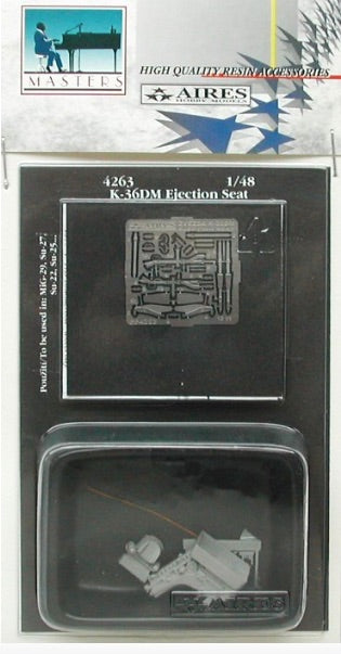 K-36DM ejection seat for Mikoyan MiG-29, Sukhoi Su-27 etc (designed to be used with Academy, Great Wall and Trumpeter kits)