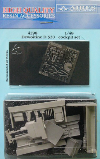 Dewoitine D.520 cockpit set (designed to be used with Tamiya kits)