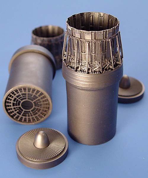 McDonnell F-15C Eagle exhaust nozzles - late version (designed to be used with Hasegawa kits)