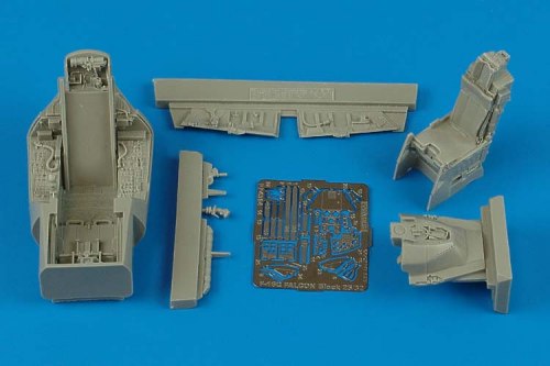 Lockheed-Martin F-16C Fighting Falcon Block 25/32 cockpit set (designed to be used with Tamiya kits)