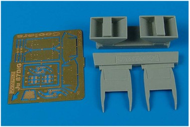 Junkers Ju-87D 'Stuka' air coolers (designed to be used with Hasegawa kits)
