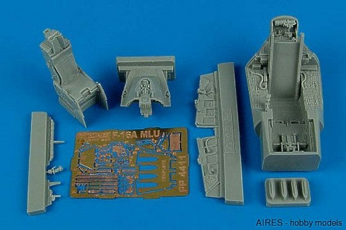General-Dynamics F-16A MLU Falcon cockpit set (designed to be used with Hasegawa kits)