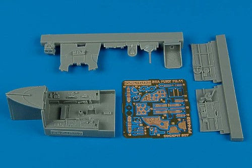 Hawker Sea Fury FB.11 cockpit set (designed to be used with Trumpeter kits)