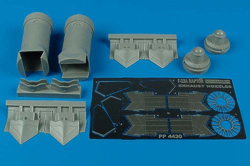 Lockheed-Martin F-22A Raptor exhaust nozzle (designed to be used with Academy kits)